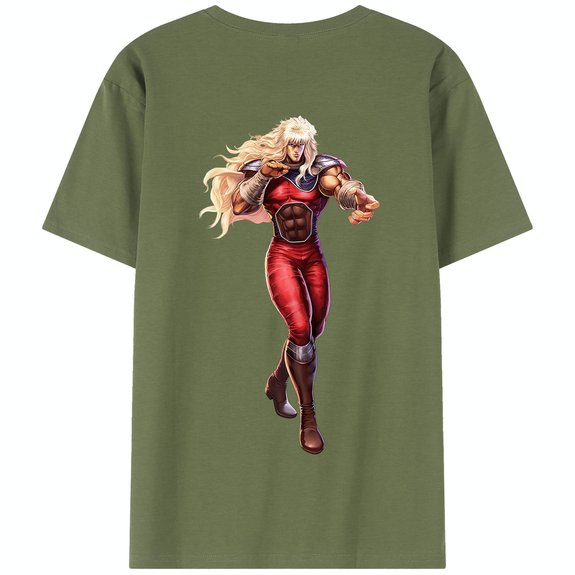 （画像用） 北斗の拳 Fist of the North Star 綿100％半袖Tシャツ（背面プリント）